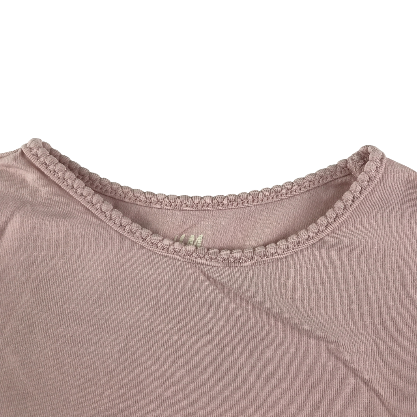 H&M T-Shirt 5-6 Years Light Pink Long Sleeve Cotton