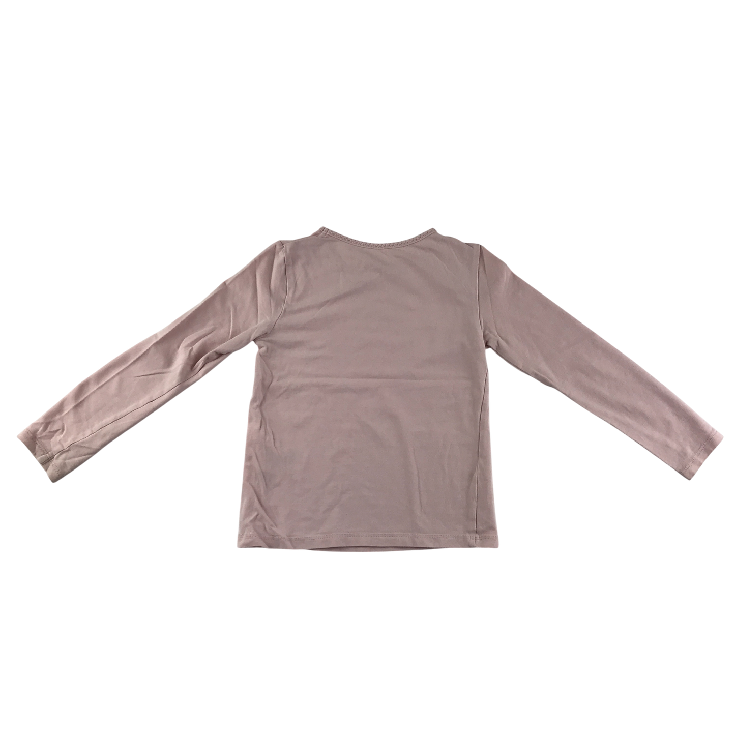 H&M T-Shirt 5-6 Years Light Pink Long Sleeve Cotton