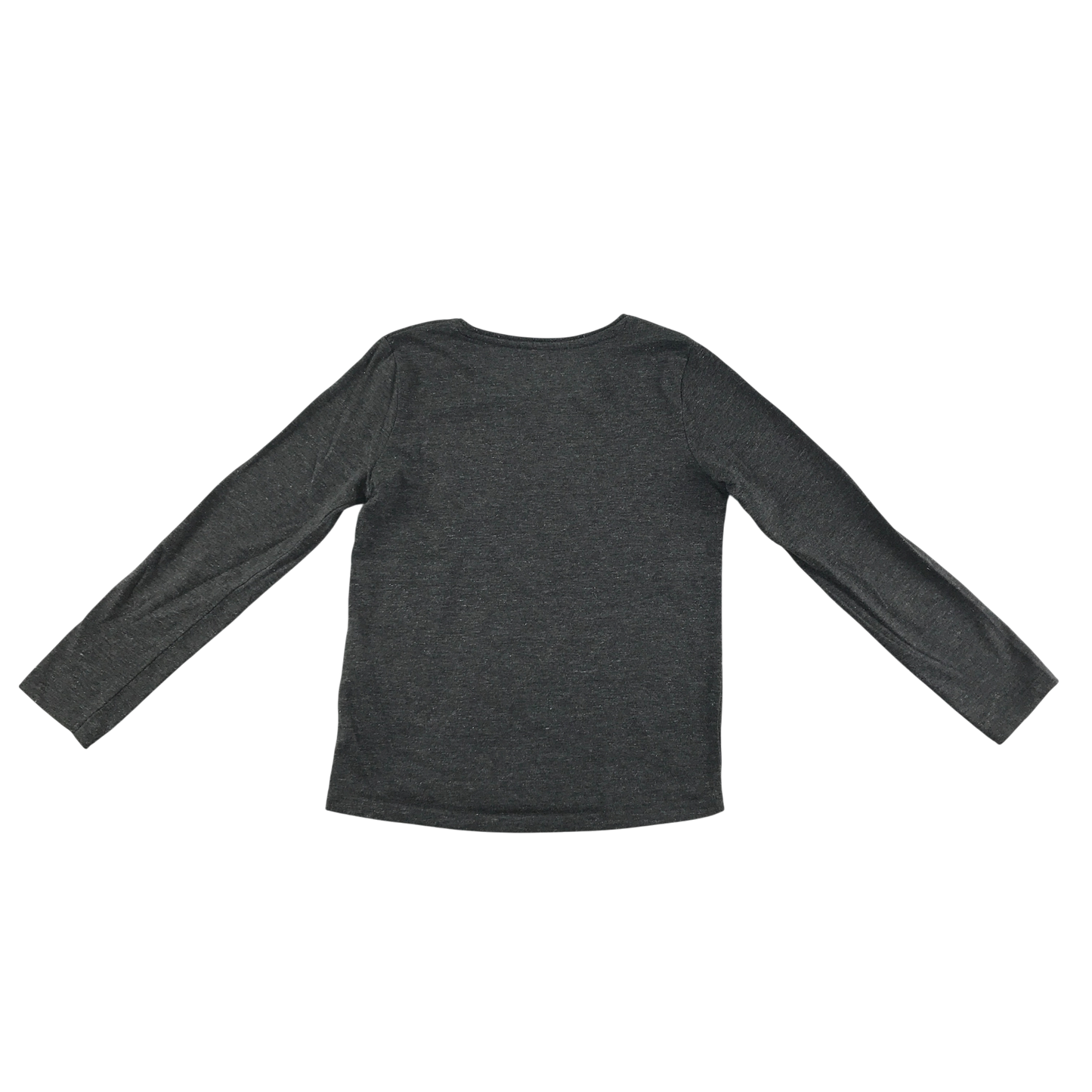 Primark T-Shirt 5-6 Years Grey Glitter Long Sleeve