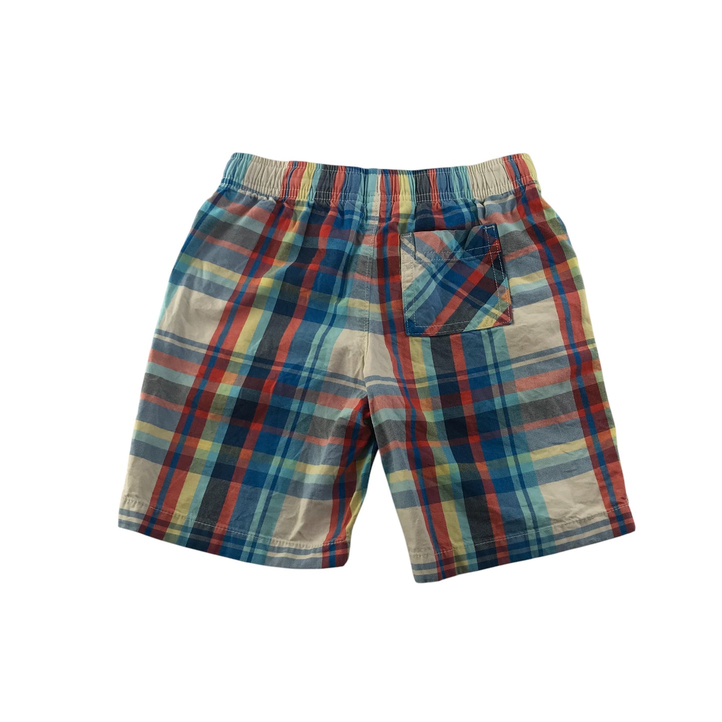 Lands End shorts 5-6 years multicolour checked cotton