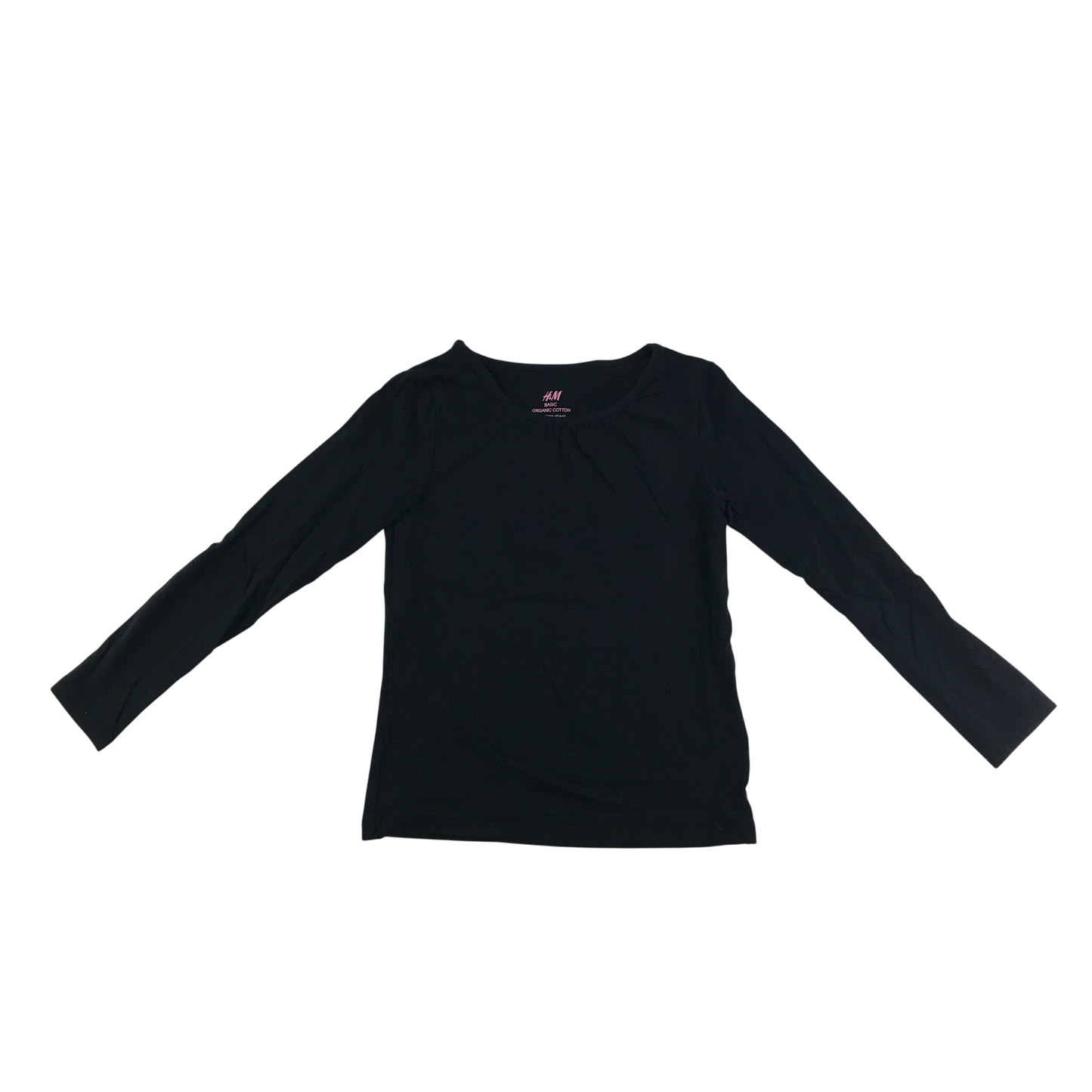 H&M T-Shirt 5-6 Years Black Long Sleeve Cotton