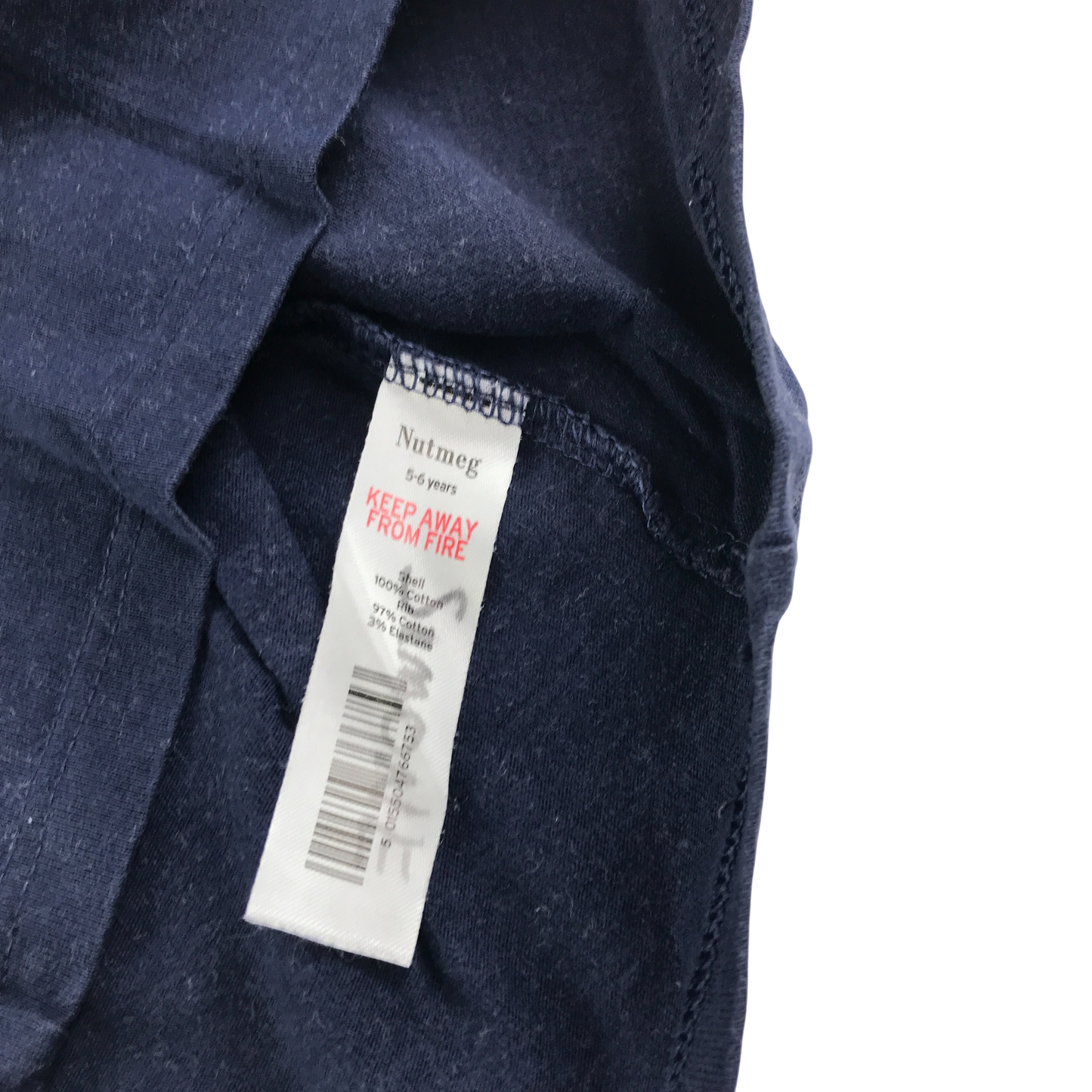 Nutmeg T-Shirt 5-6 Years Navy Long Sleeve