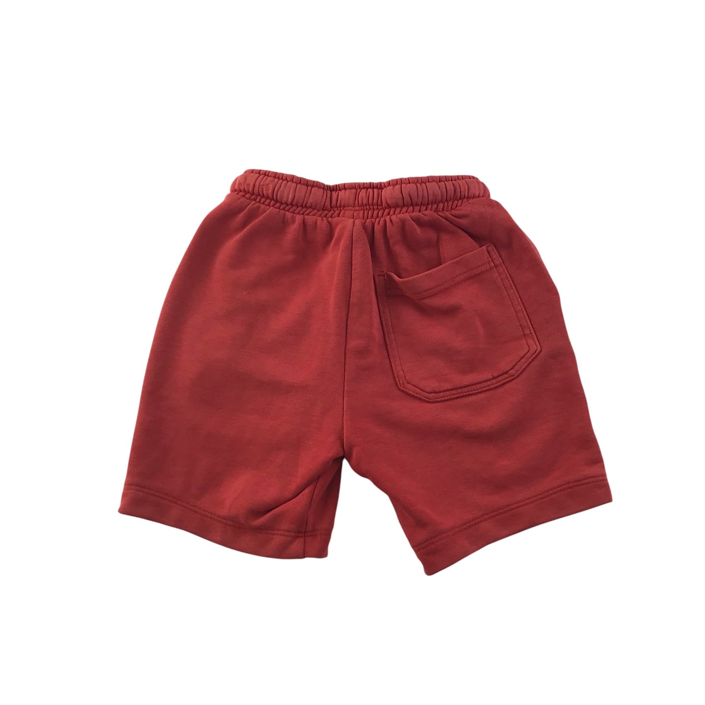 Next shorts 5-6 years red plain jersey with white draw strings