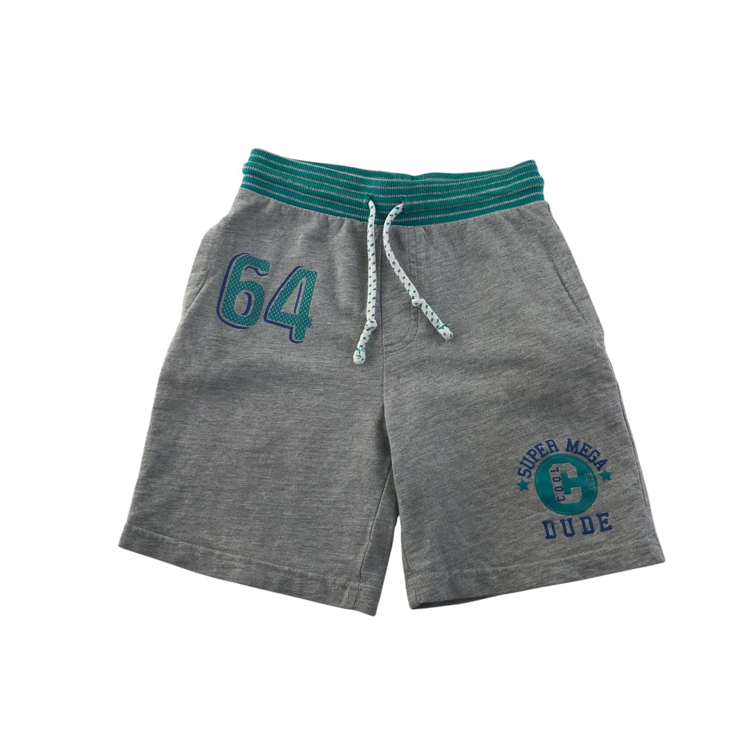 George shorts 5-6 years grey jersey with green detailing