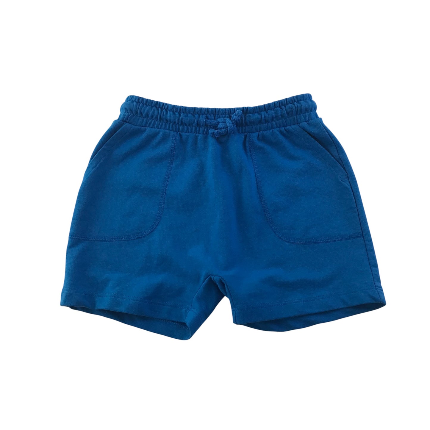 Matalan shorts 5-6 years royal blue jersey plain
