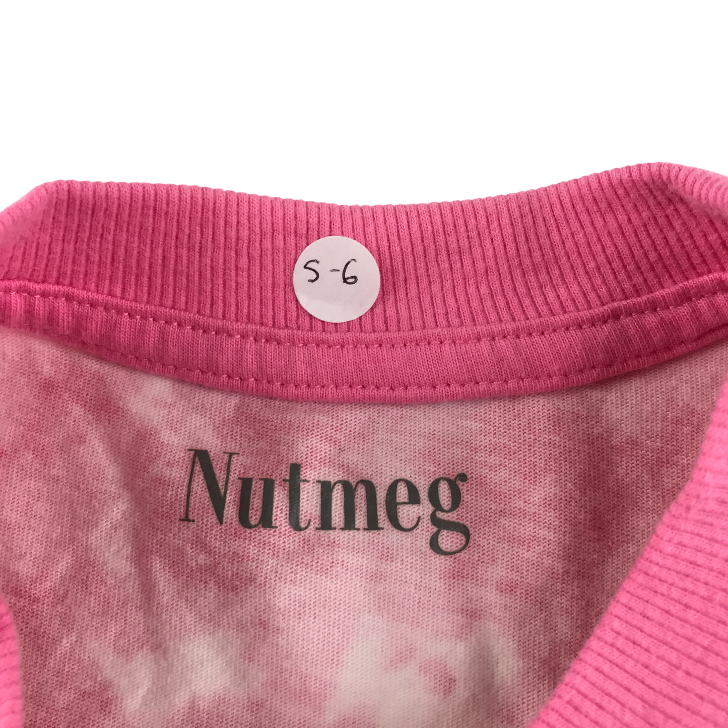 Nutmeg T-Shirt 5-6 Years Pink Flip Sequin Print Cotton