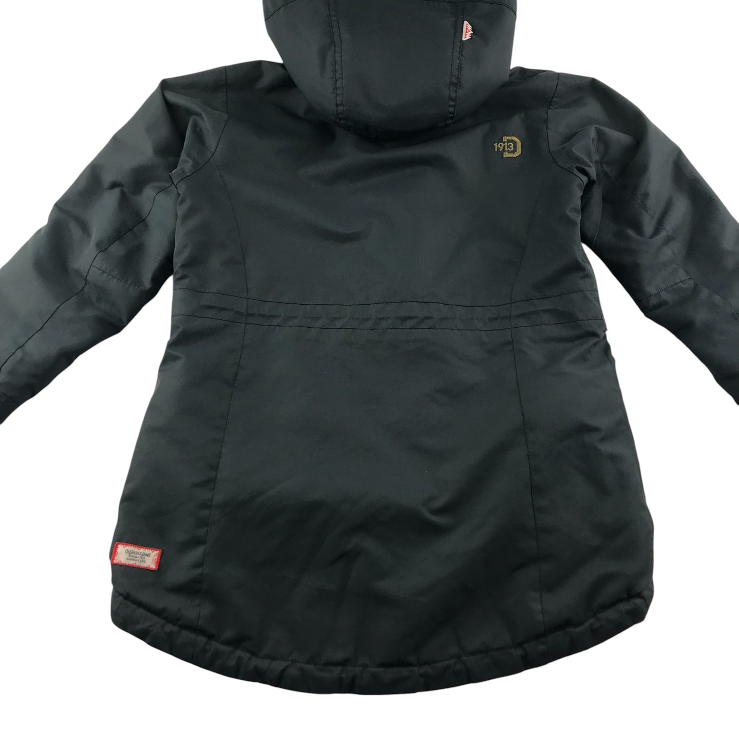 Didriksons 1913 Skiing jacket 7-8 years grey warm lining brown interior waterproof