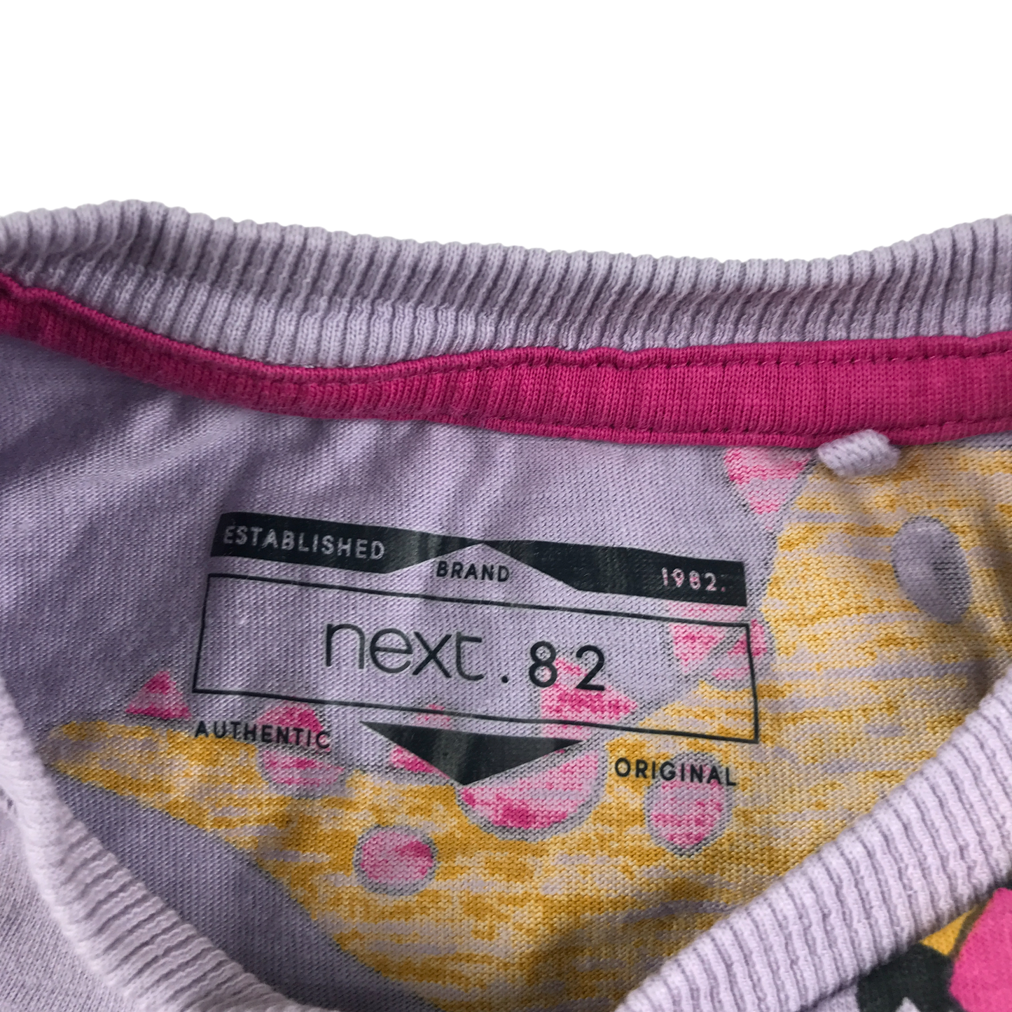 Next T-Shirt 5-6 Years Lilac Dinosaur Print Cotton