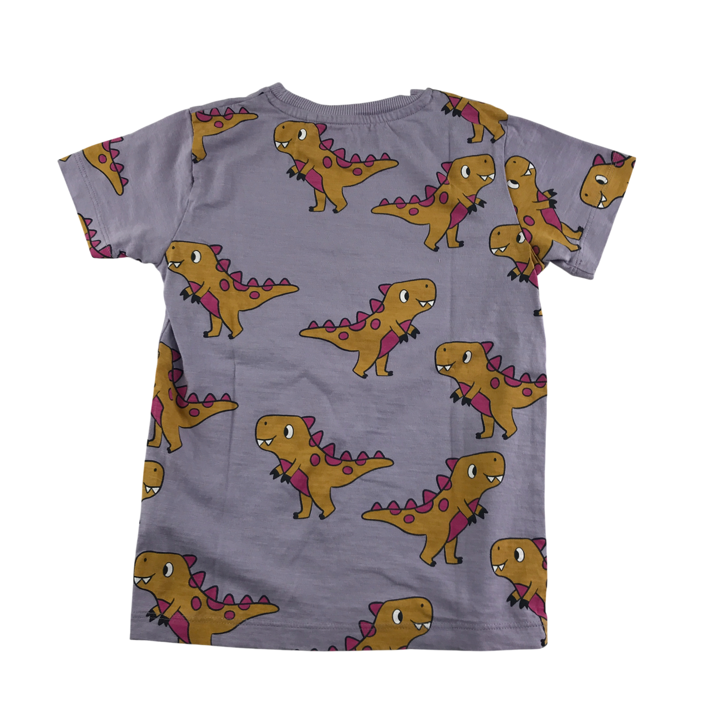 Next T-Shirt 5-6 Years Lilac Dinosaur Print Cotton
