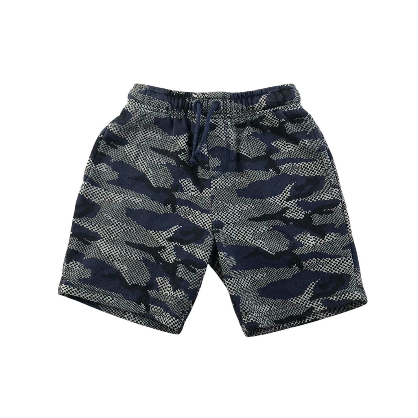 Nutmeg shorts 6-7 years grey and navy camo design jersey