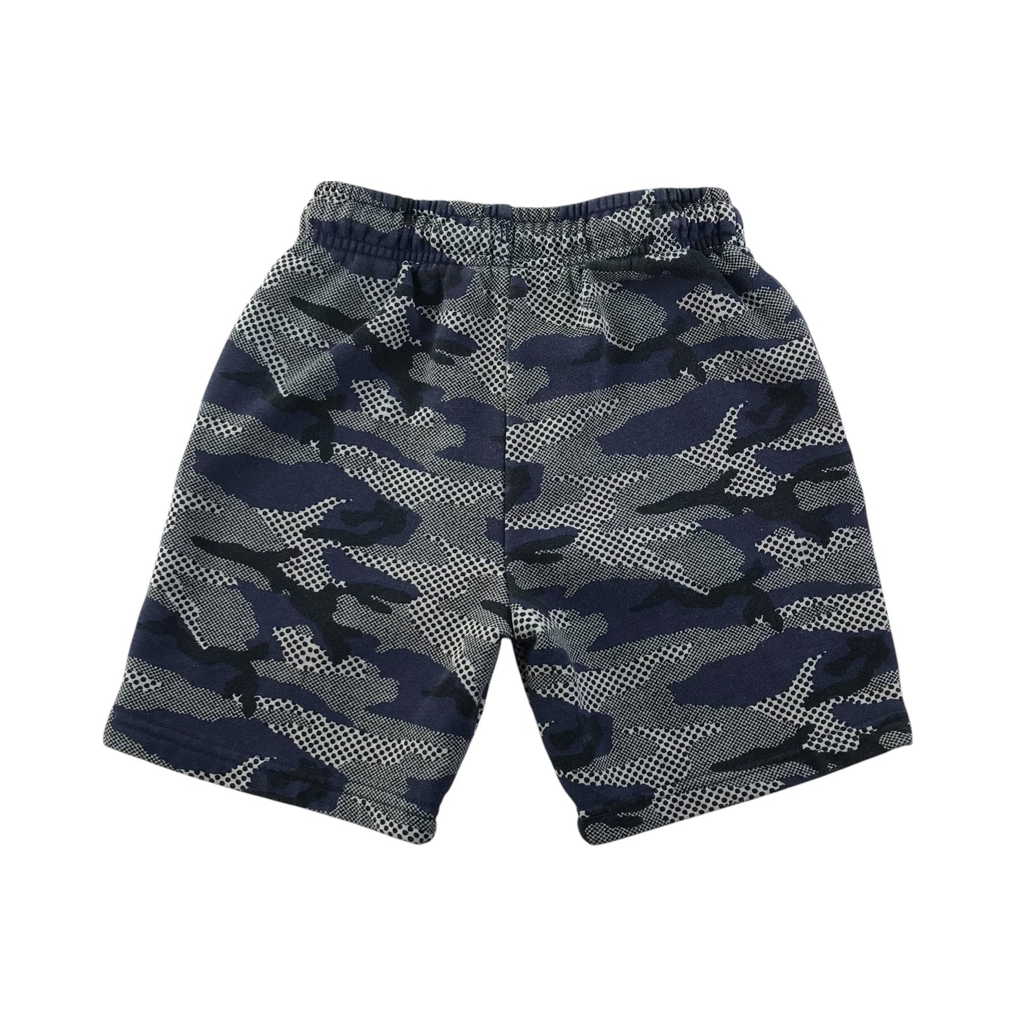 Nutmeg shorts 6-7 years grey and navy camo design jersey