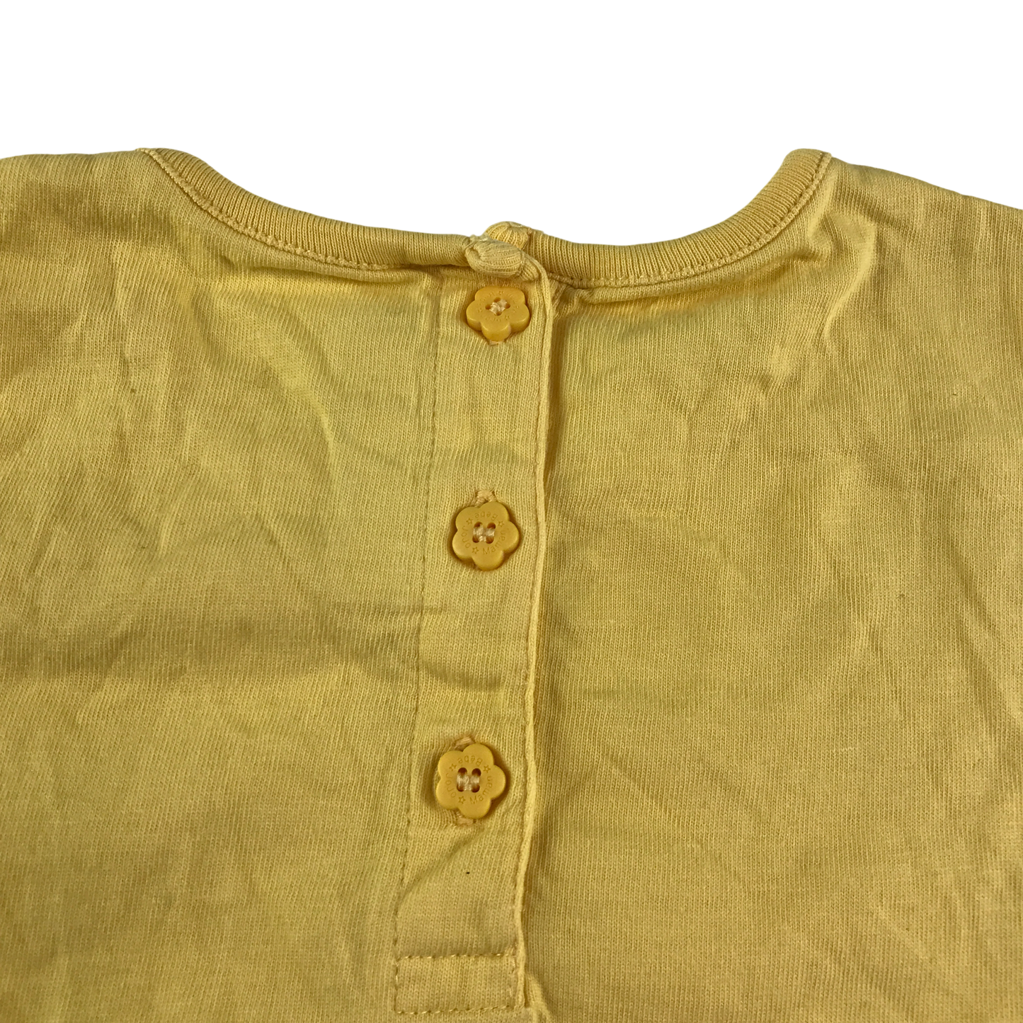 JoJo Maman Bebe Dress 5-6 Years Yellow Cotton