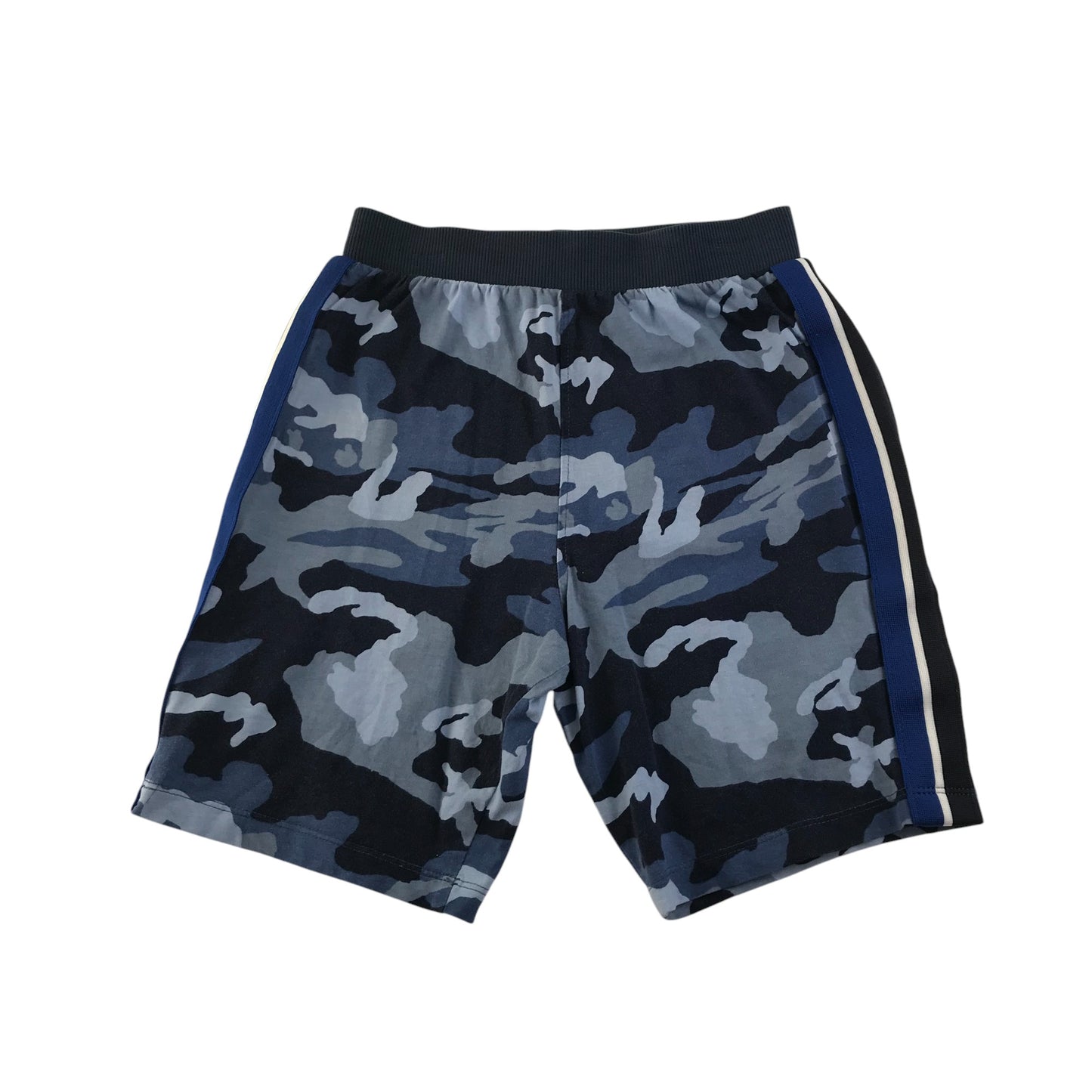 Next shorts 6-7 years navy and blue camo design cotton