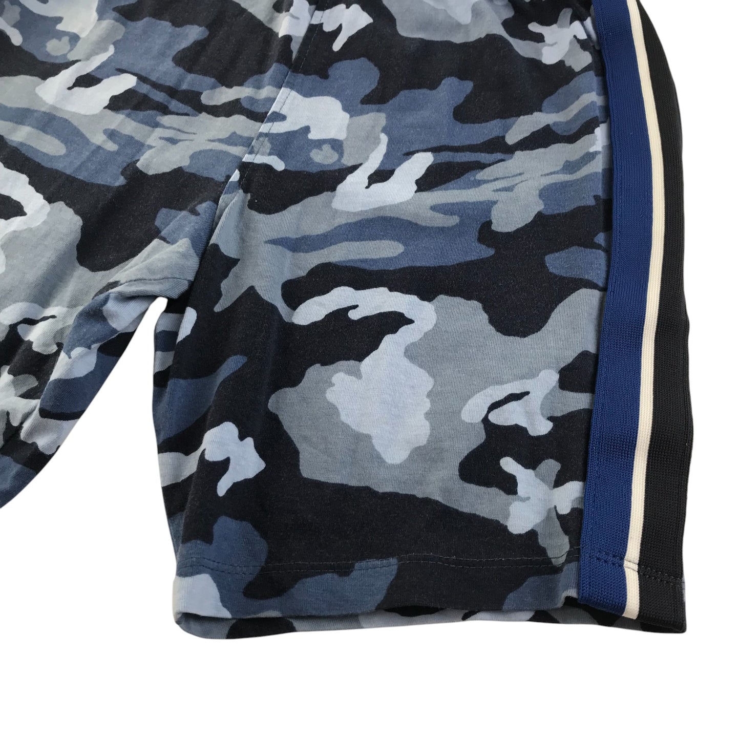 Next shorts 6-7 years navy and blue camo design cotton