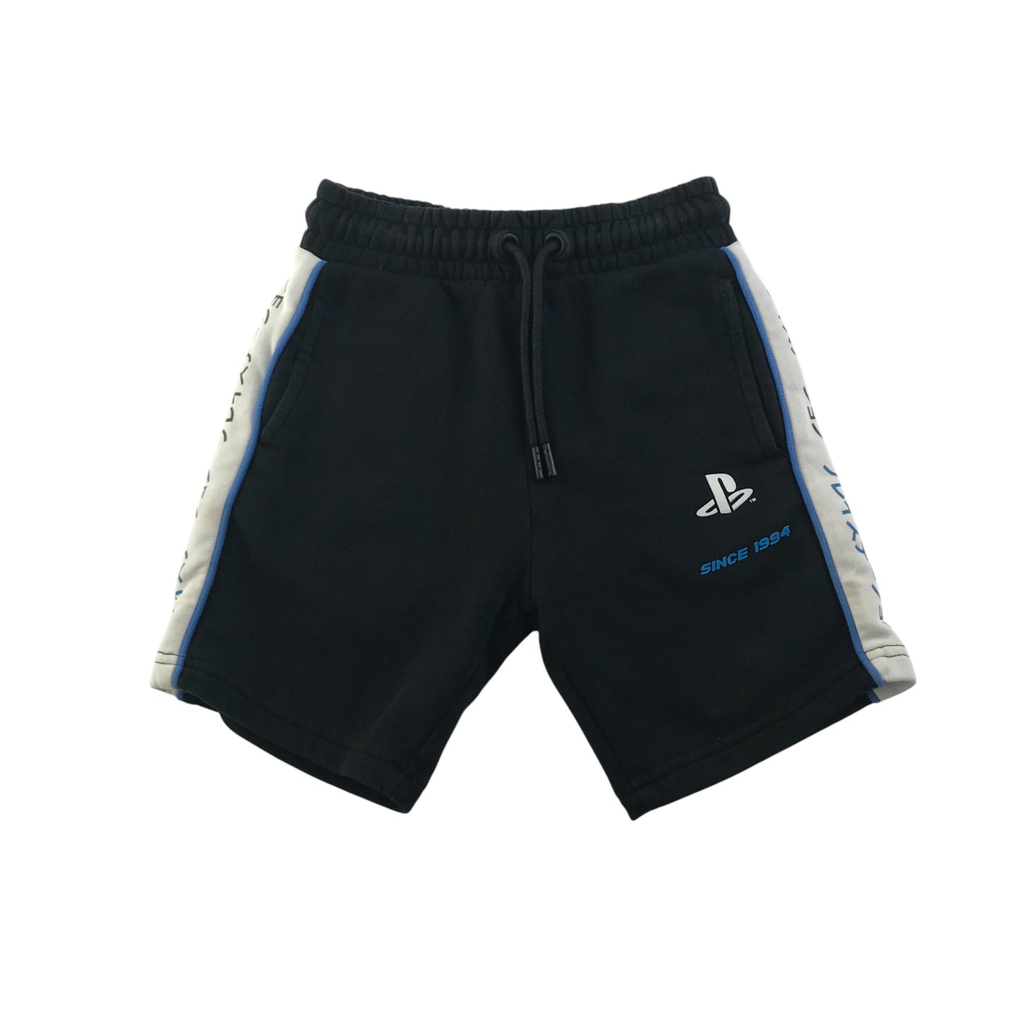 George shorts 6-7 years black PlayStation logo jersey