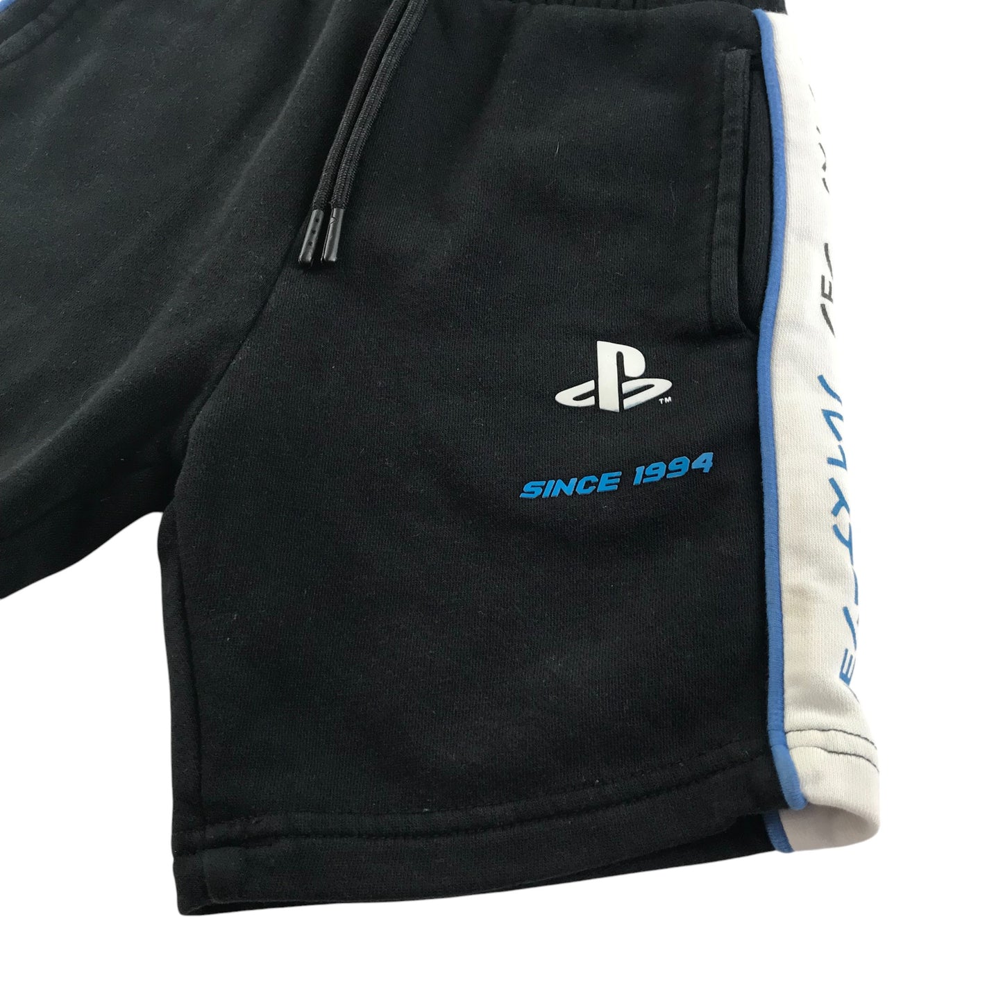 George shorts 6-7 years black PlayStation logo jersey