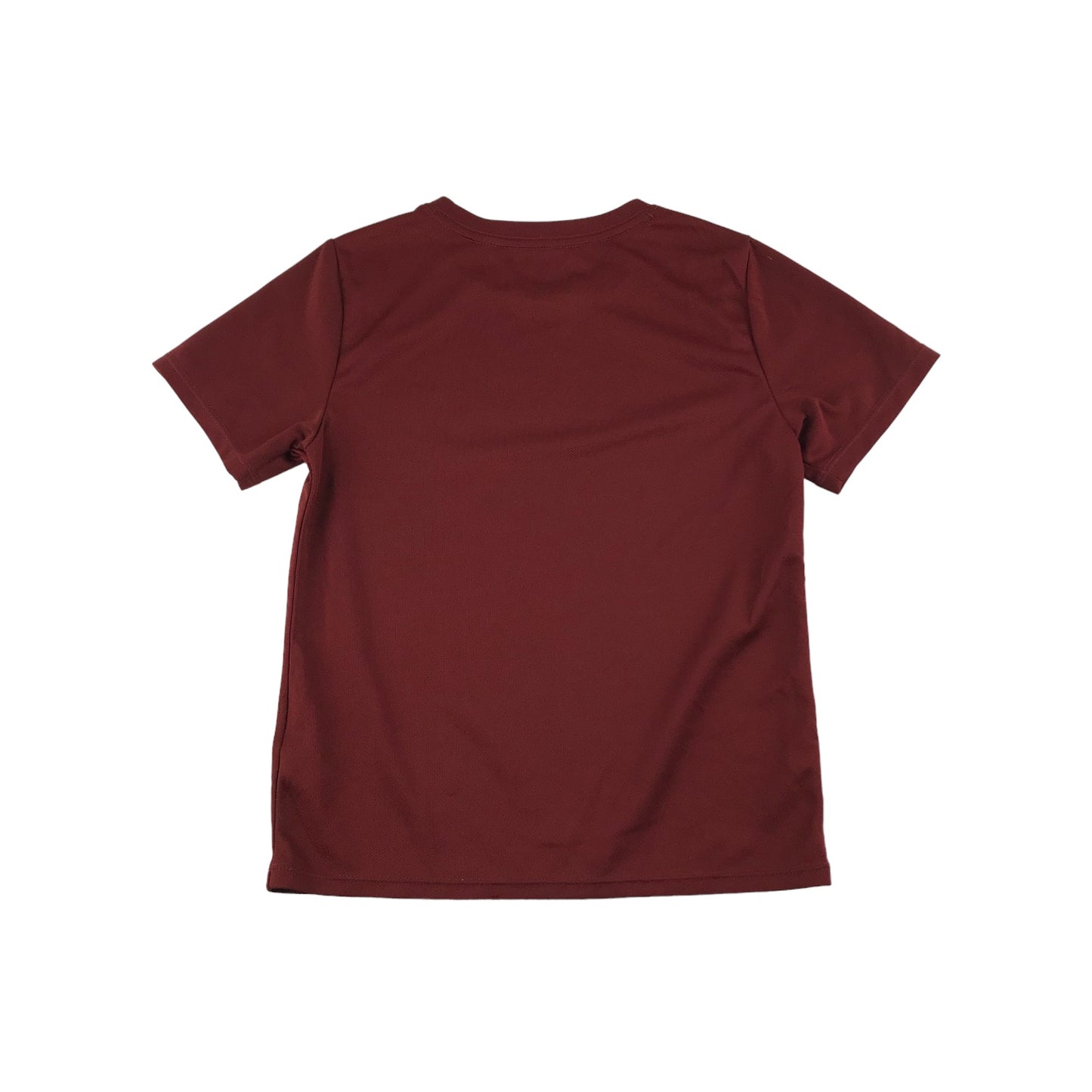 H&M Sport Top Age 7 Burgundy Hogwarts Short Sleeve
