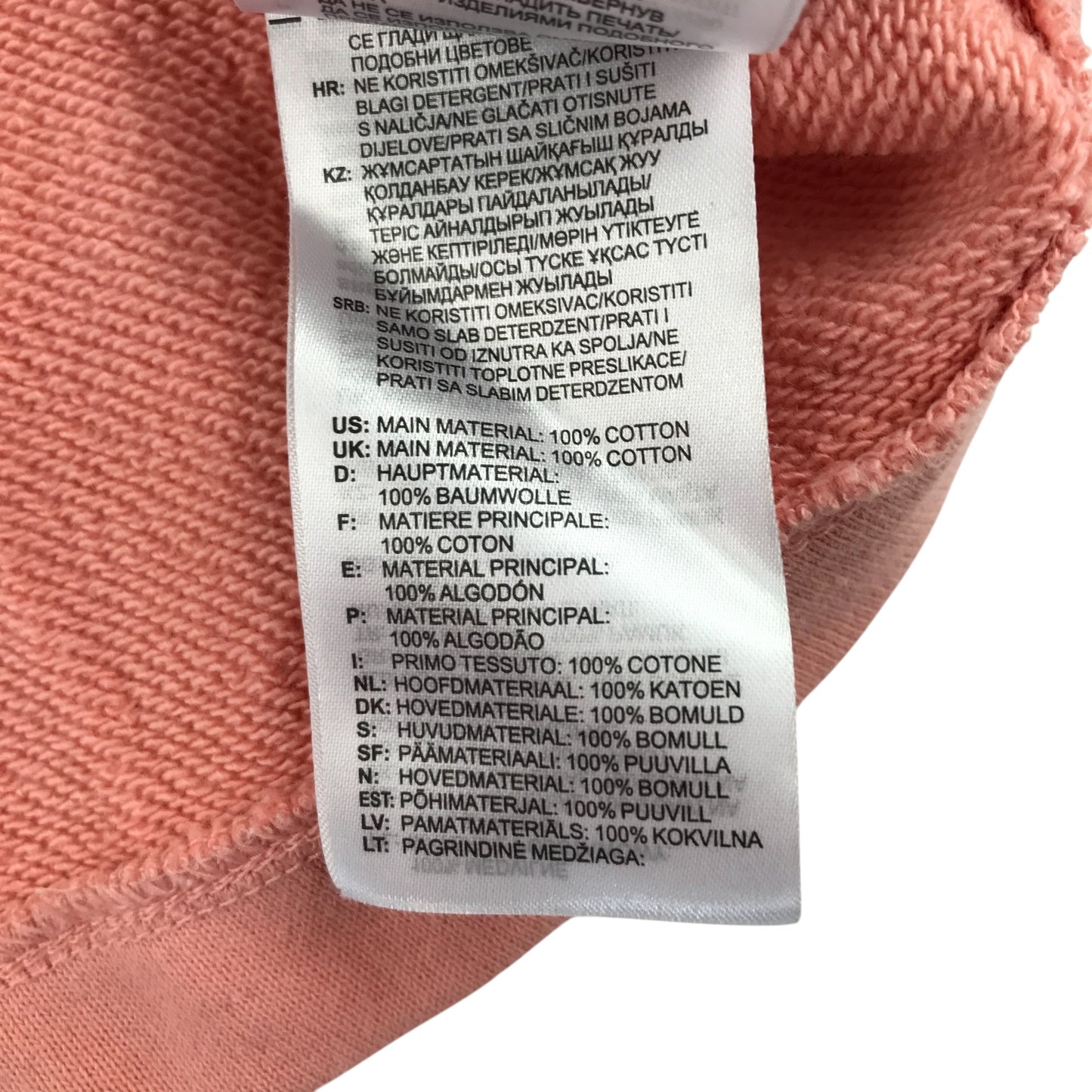 Adidas hoodie size UK women's 8 peach colour cropped cotton sweater