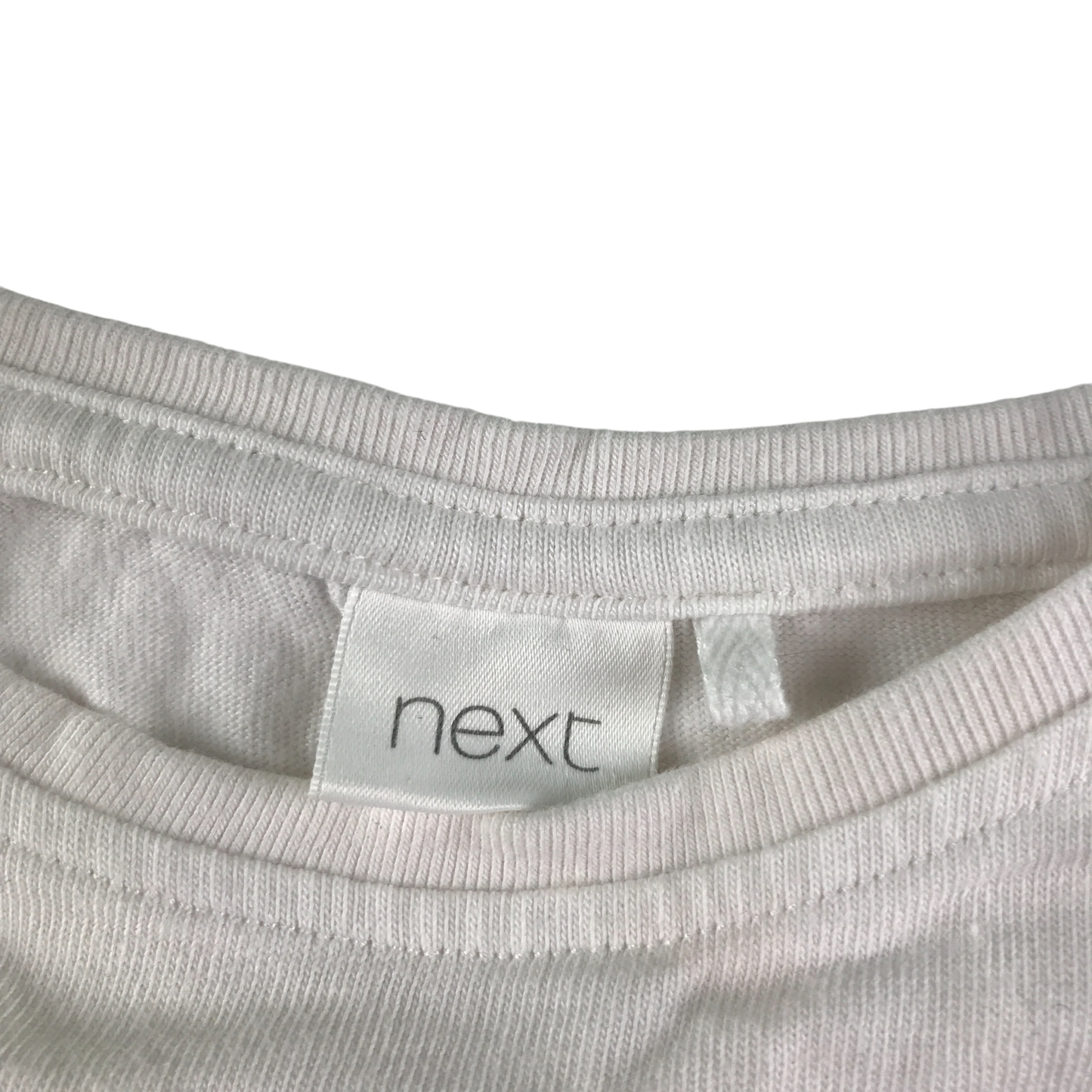 Next T-Shirt 5-6 Years White Rainbow Pattern Cotton