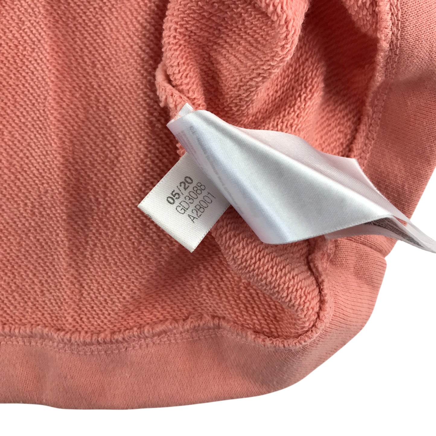 Adidas hoodie size UK women's 8 peach colour cropped cotton sweater
