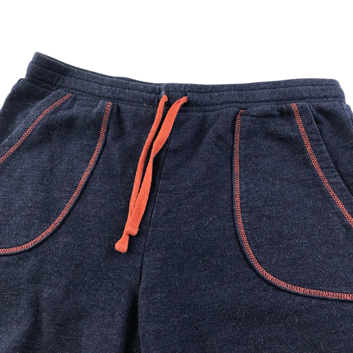 John Lewis shorts 6-7 years navy with orange detailing cotton