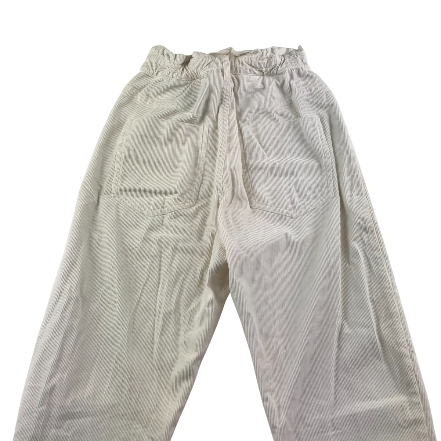 Zara trouser women's size EUR 34 white plain corduroy