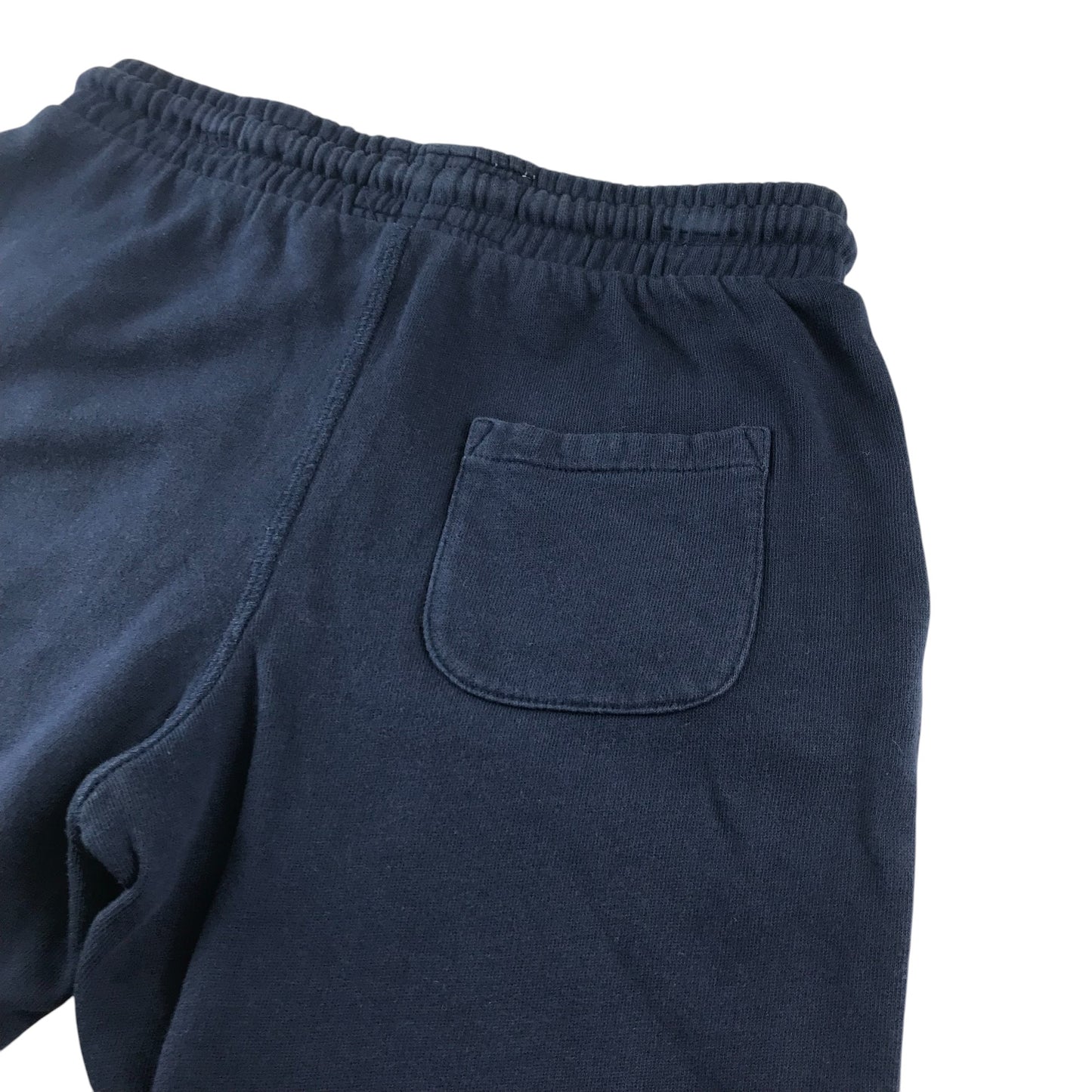 Debenhams shorts 7-8 years navy plain with white draw strings jersey cotton
