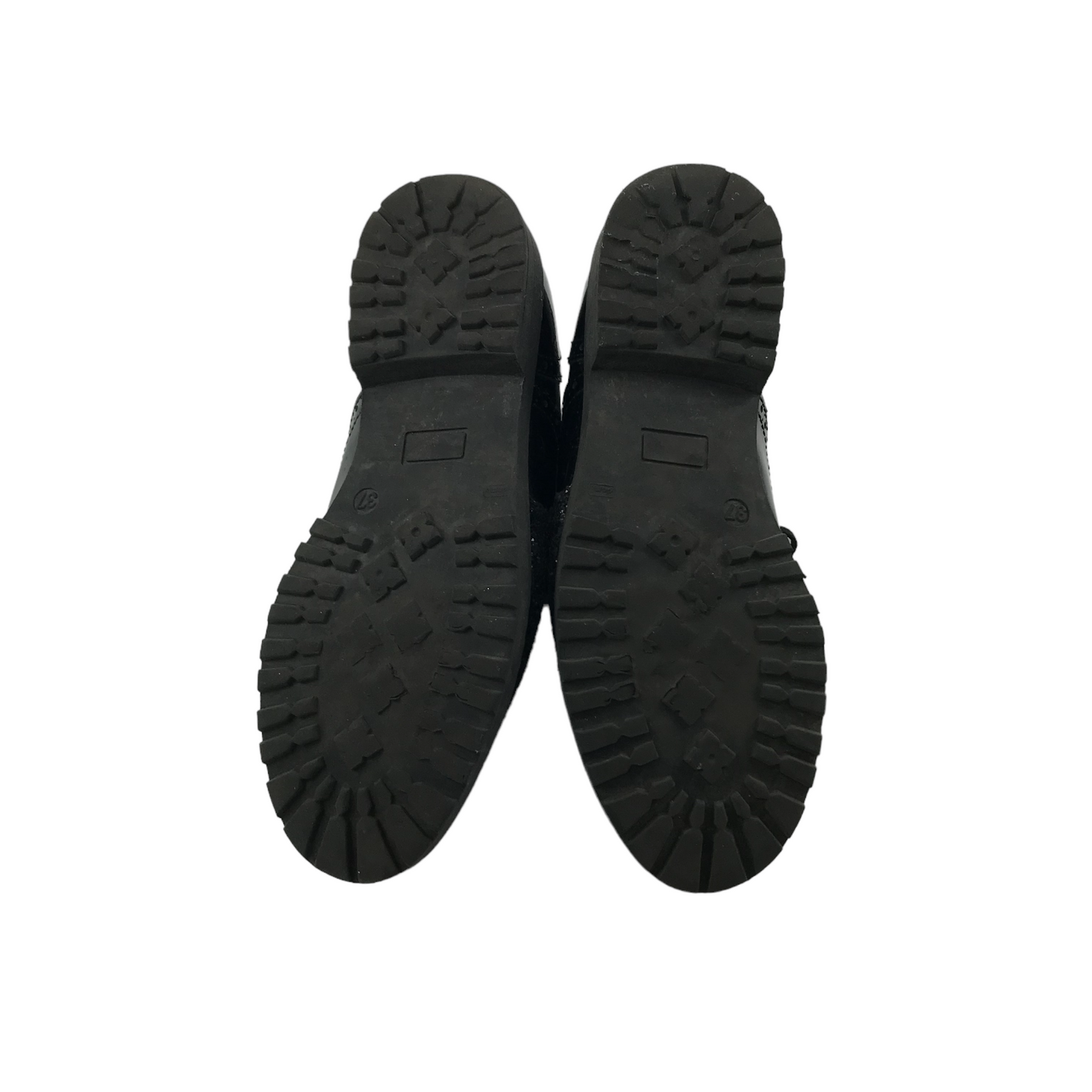 Black Glitter Tips Shoes Shoe Size 5 with Laces