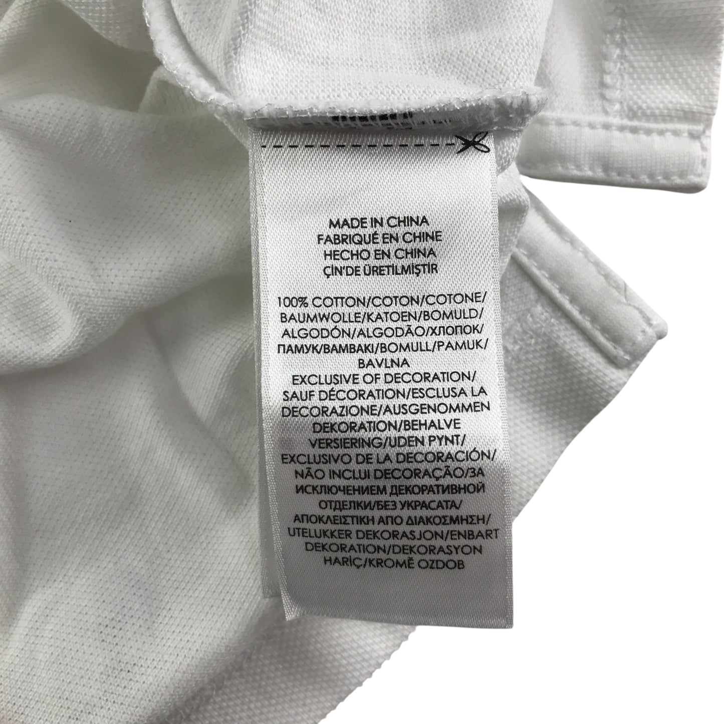 Ralph Lauren Polo Shirt 5-6 Years White with Frilled Collar and Pink Embroidered Logo Cotton