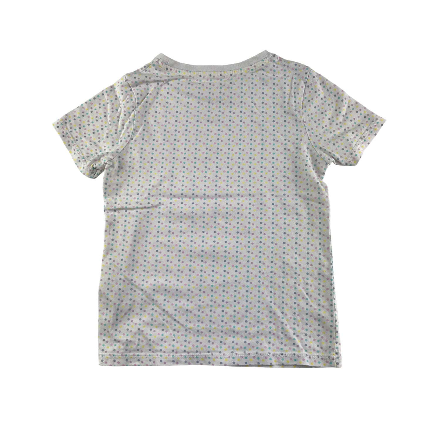 Tu T-Shirt 6-7 Years White with Multicoloured Dot Print