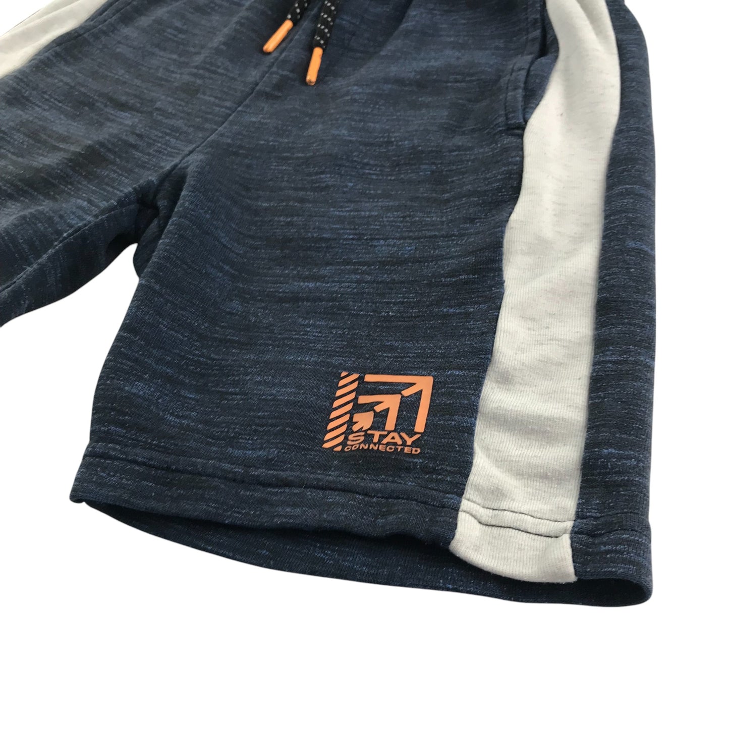 F&F shorts 7-8 years grey navy with white strip on both sides
