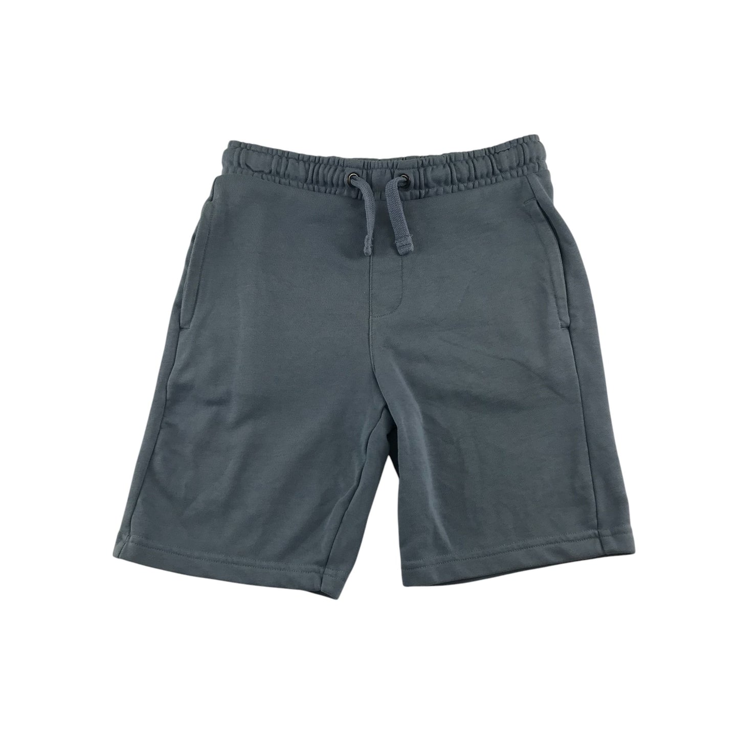 M&S shorts 7-8 years blue plain jersey material