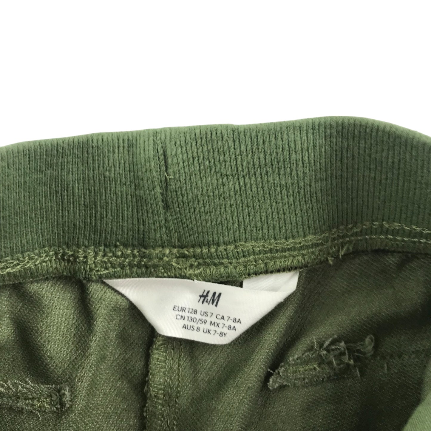 H&M shorts 7-8 years khaki green plain cargo style