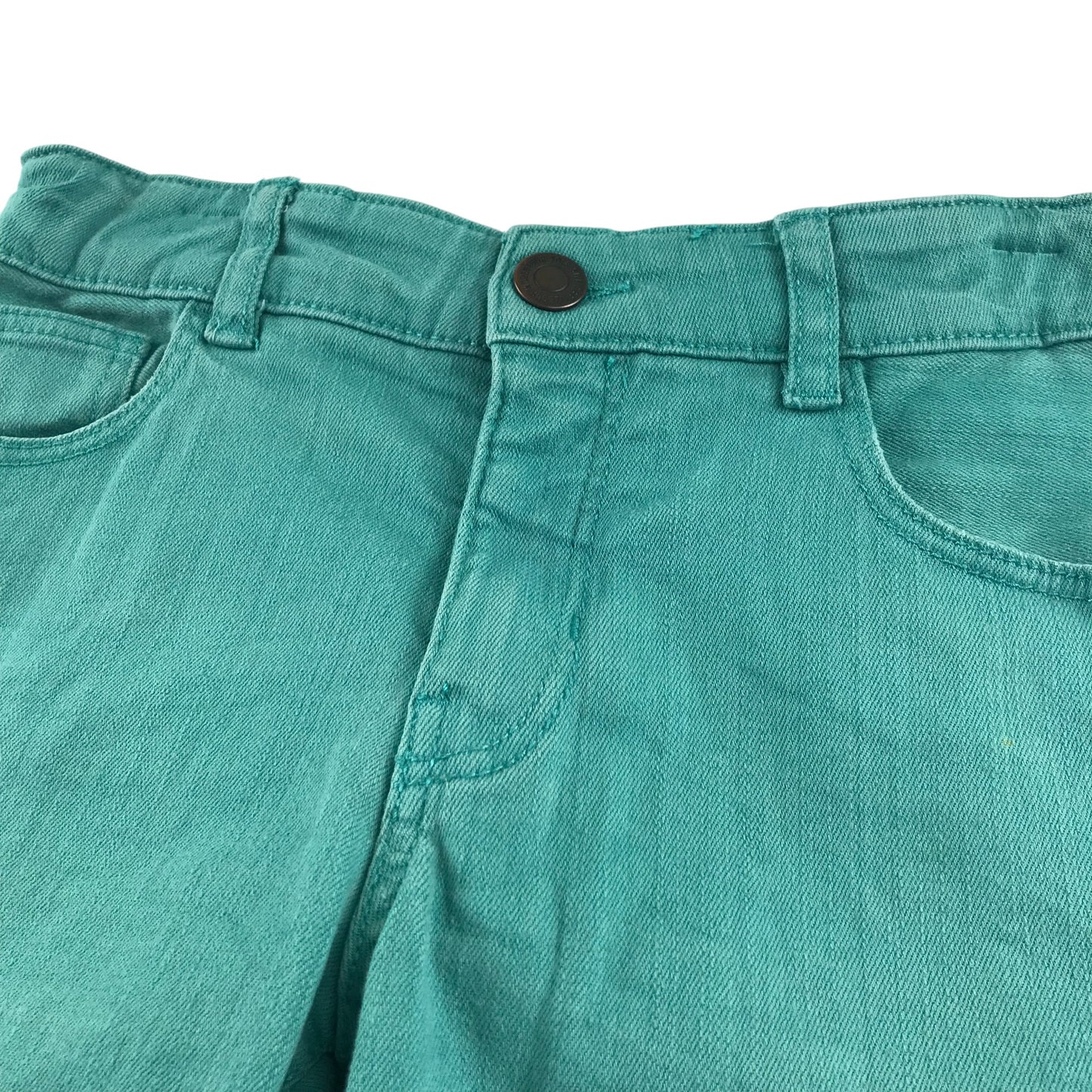 H&M shorts 7-8 years blue plain jean style stretch fit