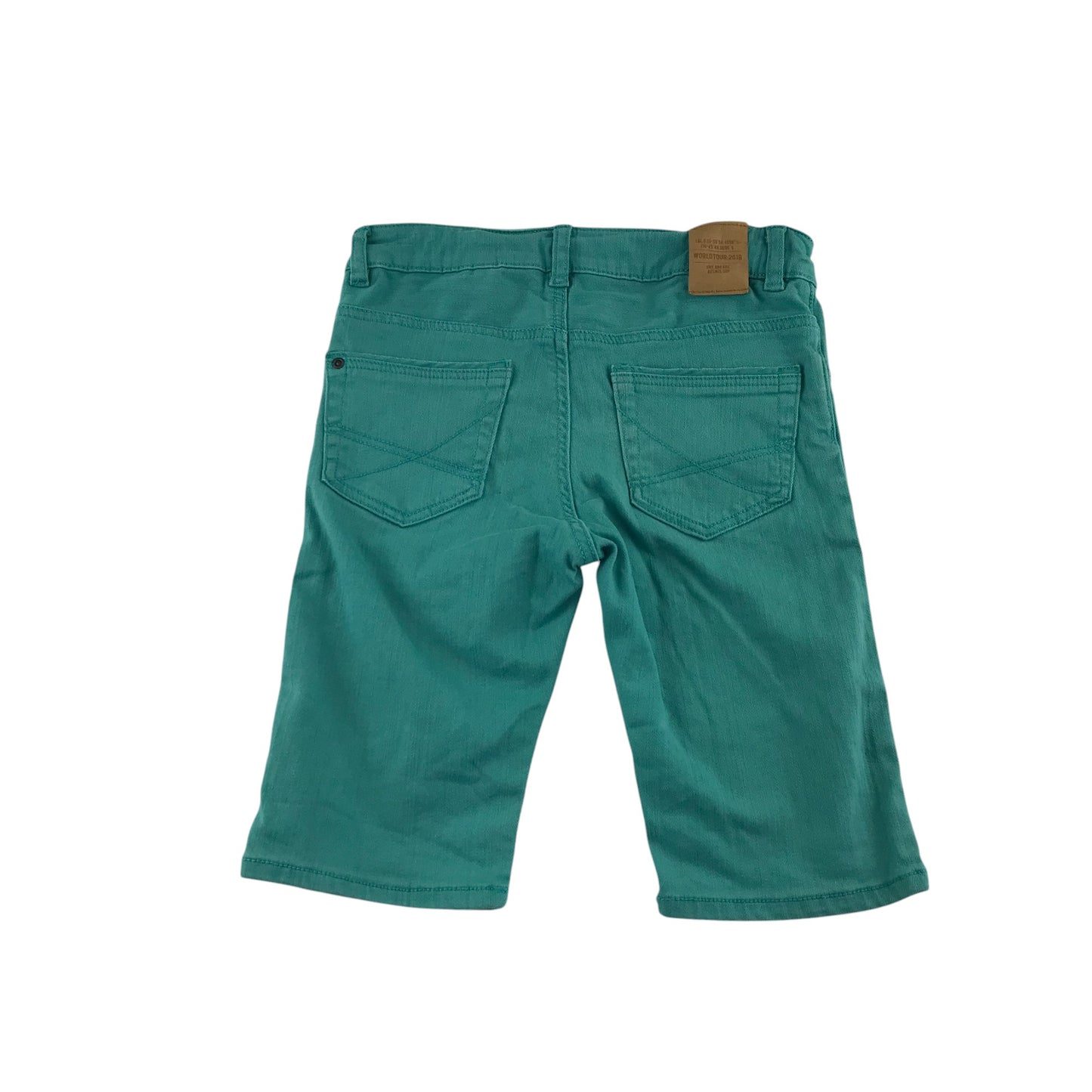 H&M shorts 7-8 years blue plain jean style stretch fit