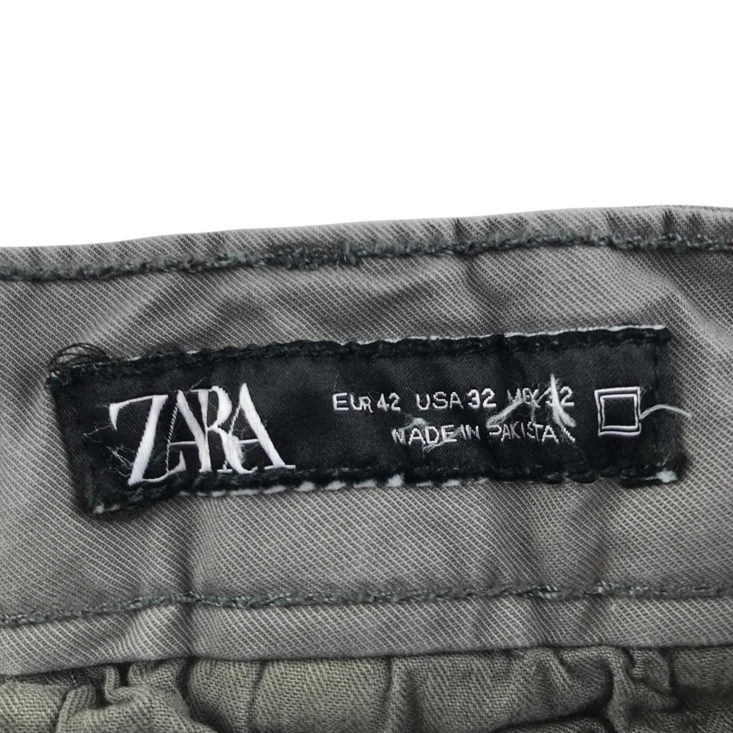 Zara trousers women's size EUR 42 grey plain regular fit