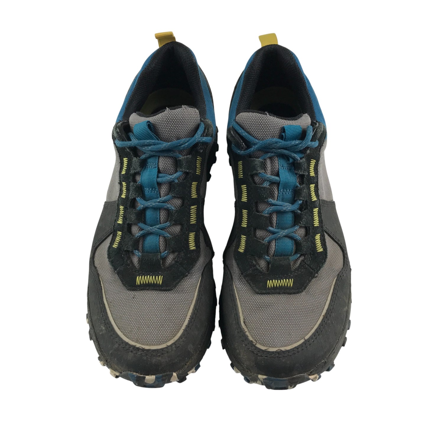 Clarks walking trainers shoe size 8.5 blue grey panelled with laces