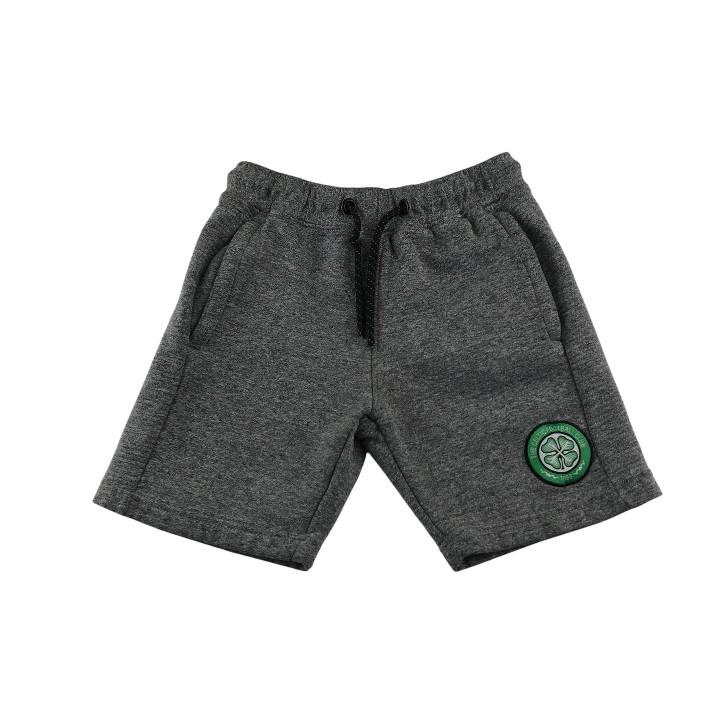 Celtic FC shorts 8-9 years grey jersey material with logo
