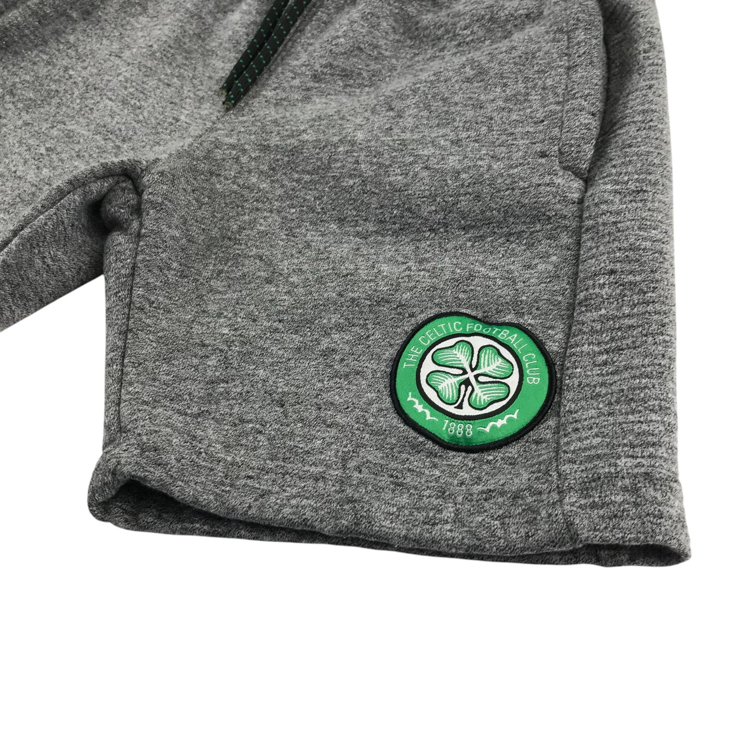Celtic FC shorts 8-9 years grey jersey material with logo