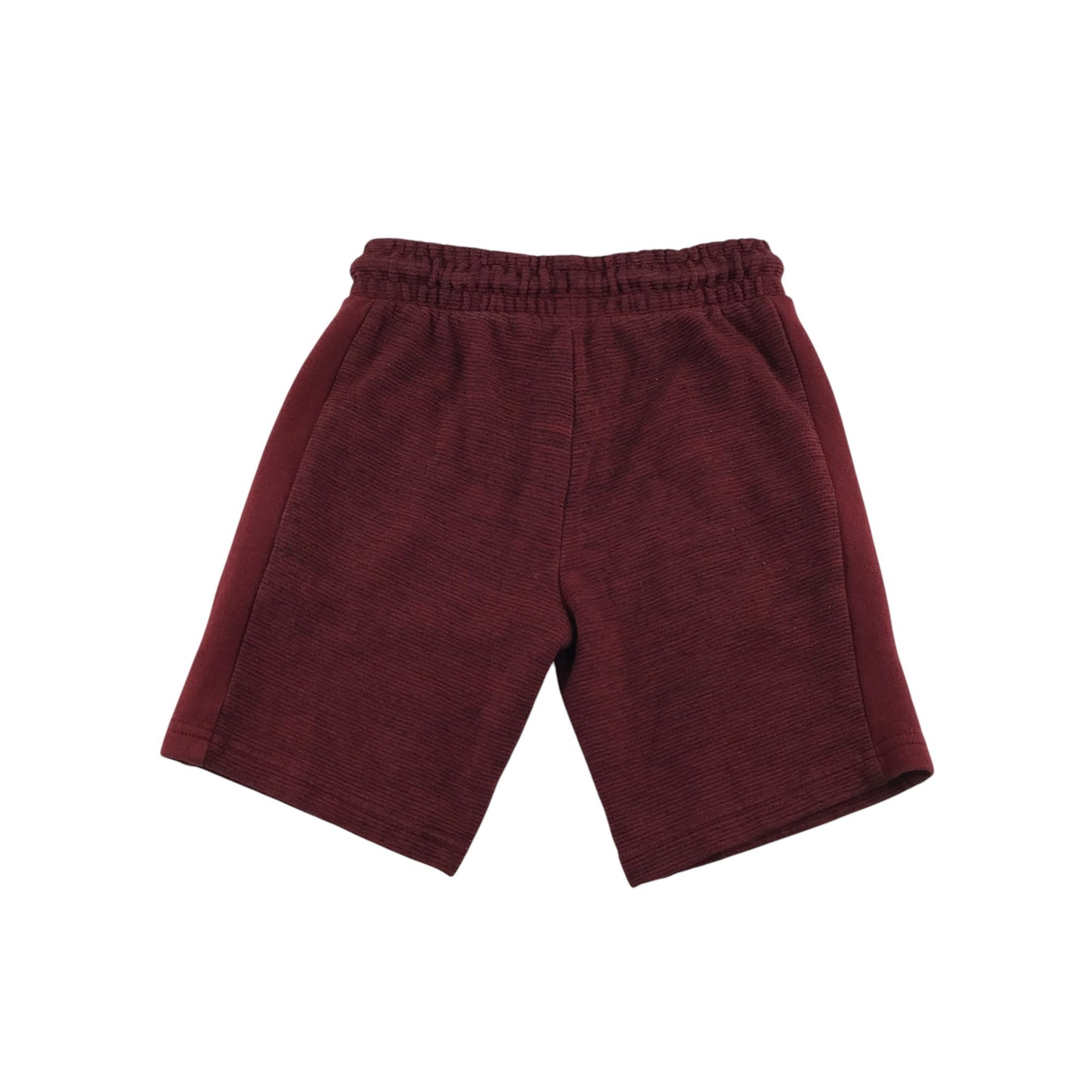 Next shorts 8-9 years burgundy plain with black detailing jersey material