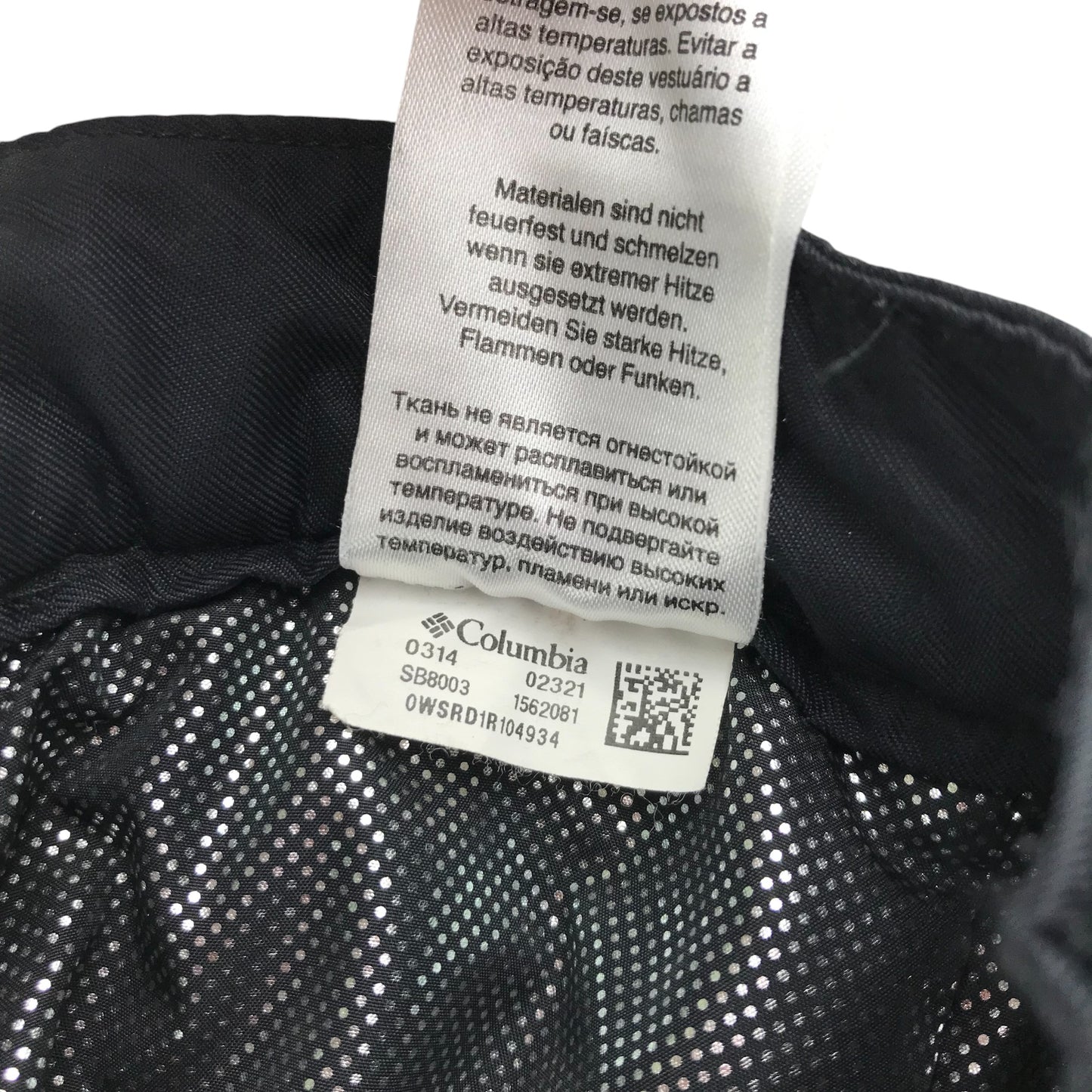 Columbia Snow Trousers men's large black waterproof omni-heat