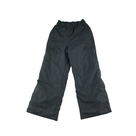 Decathlon Snow Trousers 7-8 years grey plain warm lining