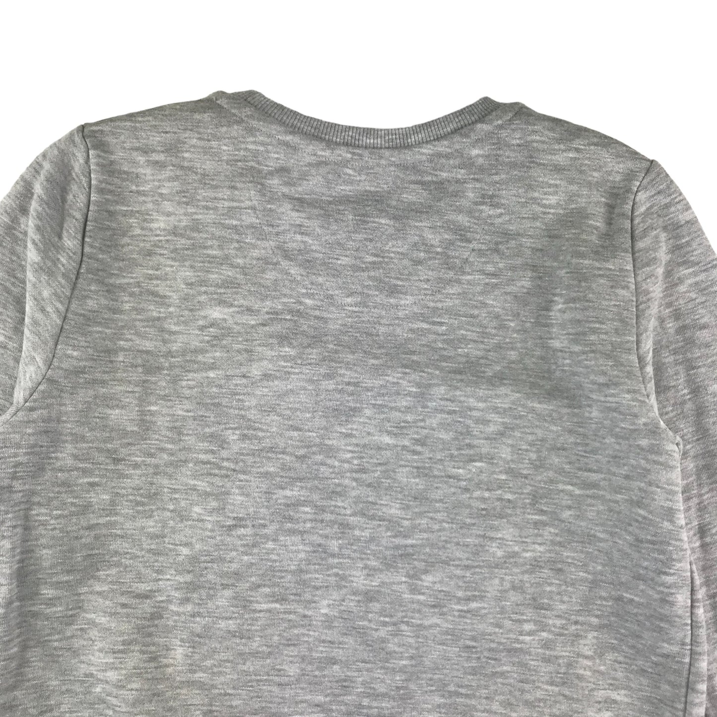 Primark Sweater Age 7 Light Grey Plain Long Sleeve