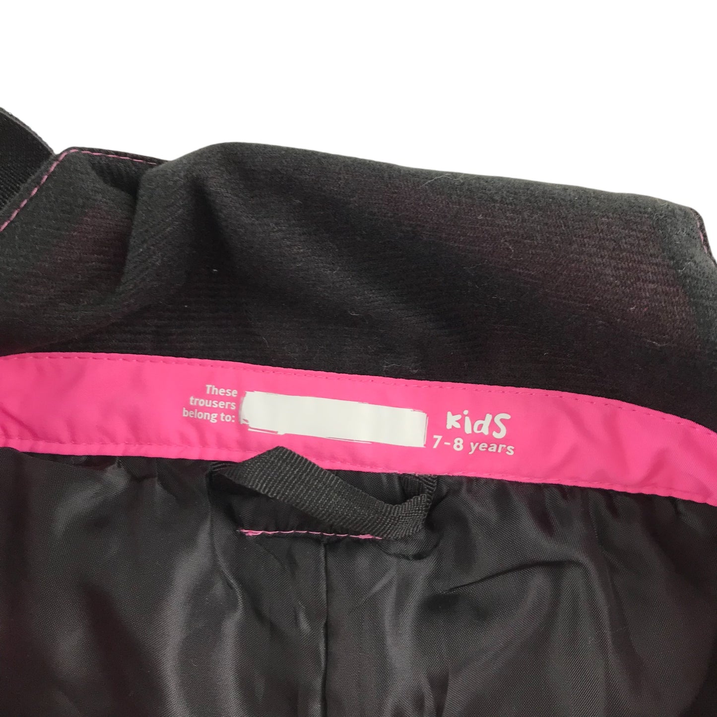 Crane End Salopettes 7-8 years pink waterproof fabric