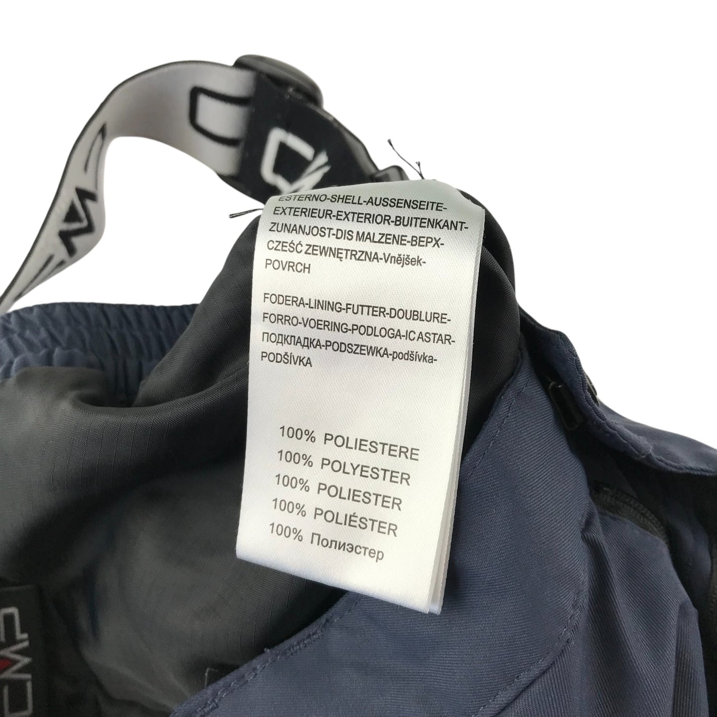 CMP Salopettes 5-6 years navy plain and black braces with logo
