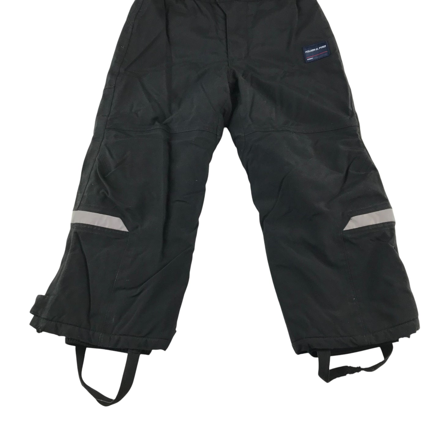 Polarn O Pyret Salopettes 5-6 years black with braces warm fleece lining