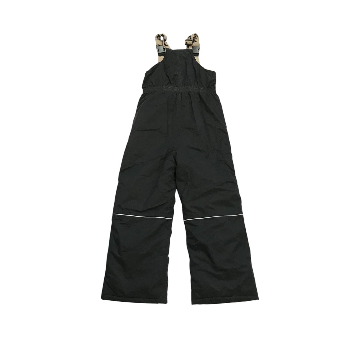 Next Overalls 9-10 years black plain with polka dot interior design