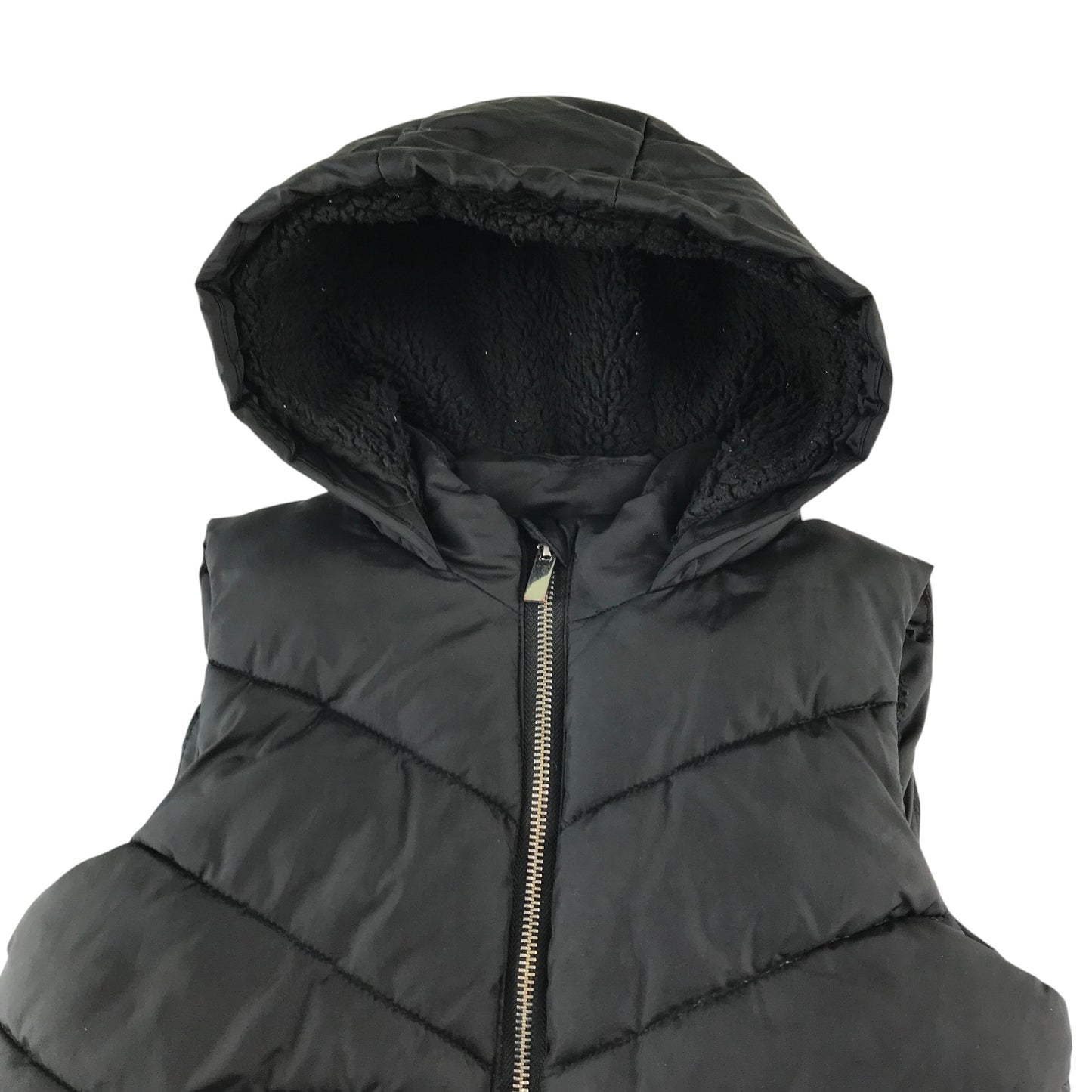Matalan Gilet 5-6 years black fluffy warm lining