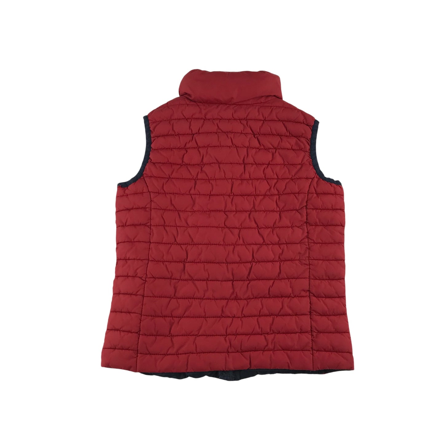 Joules Gilet 5-6 years red with navy detailing and logo