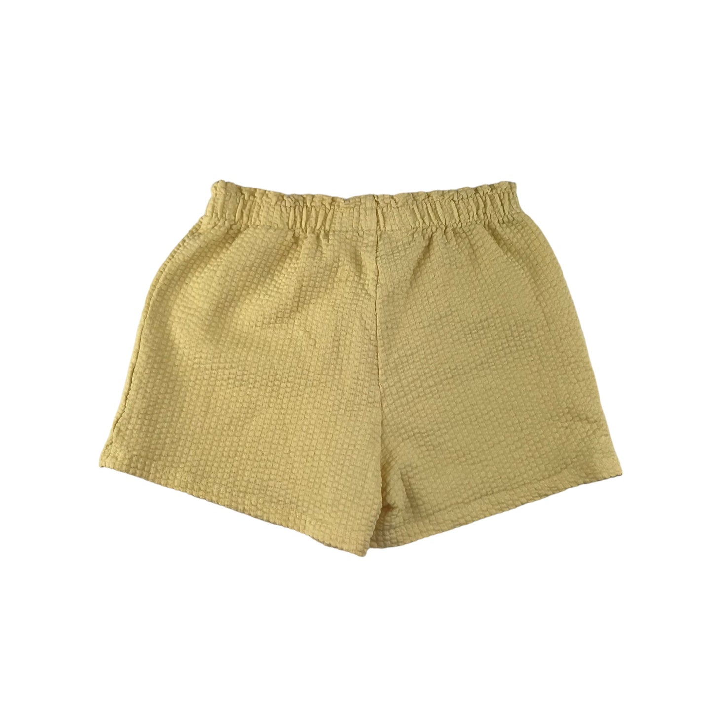 H&M Shorts Age 5 Yellow Waffle Style Elasticated Waist